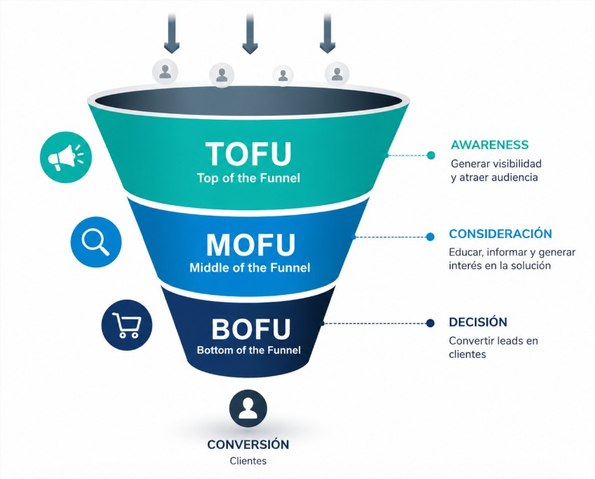 Que es TOFU, MOFU y BOFU