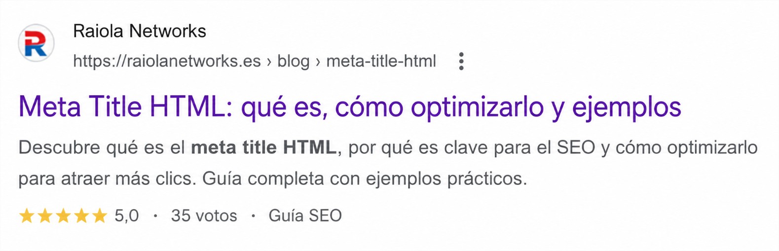 Que es META TITLE HTML