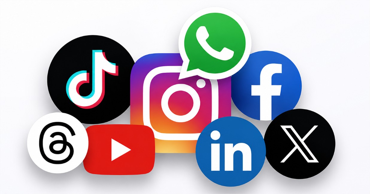 Redes sociales más usadas